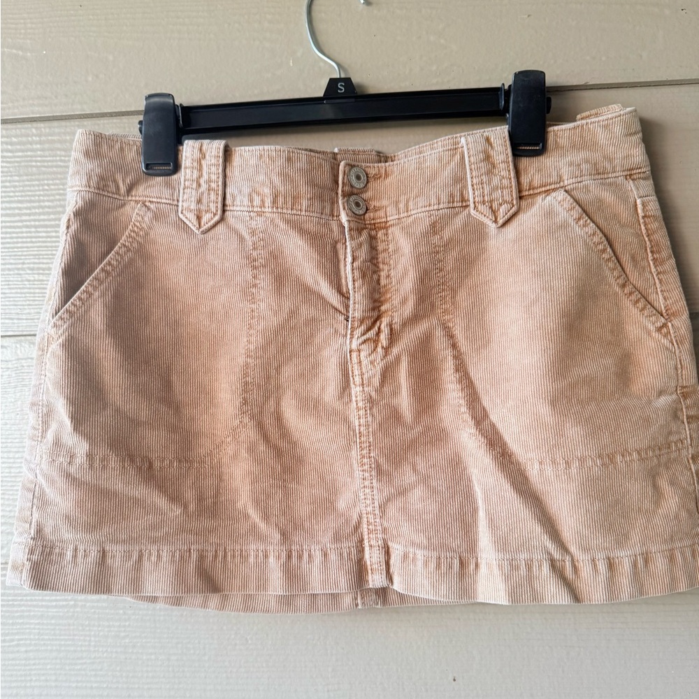 American Eagle Blush Corduroy Mini Skirt Size 10